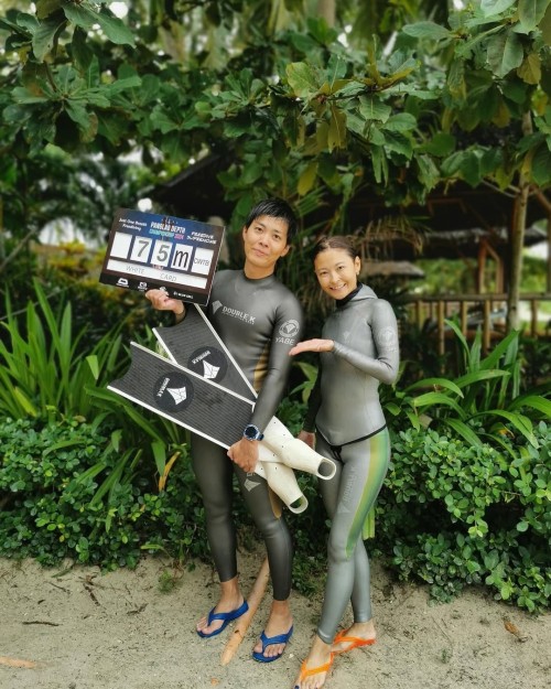 asian817#freedivng#freedivingphotography#aida#フリーダイバー夫婦#フリーダイバー.