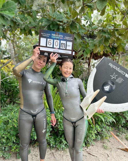 asian817#freedivng#freedivingphotography#aida#フリーダイバー夫婦#フリーダイバー